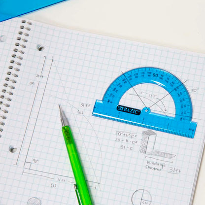 BAZIC 5 PIECE GEOMETRY RULER COMBINATION SETS (307)