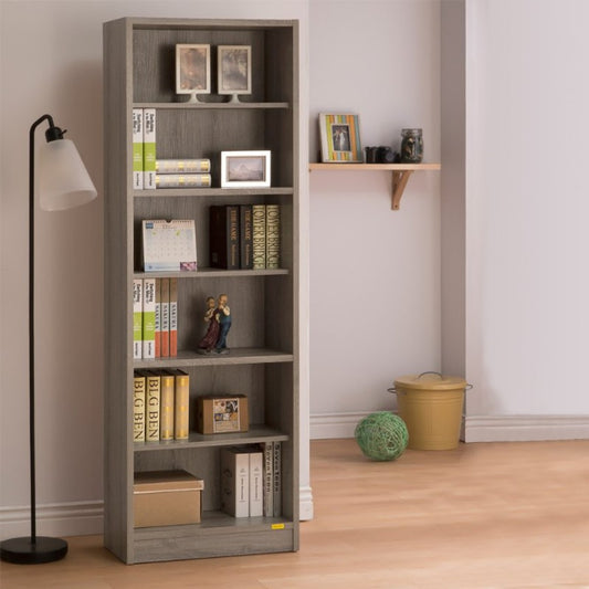 0E006DW DARK TAUPE BOOKCASE