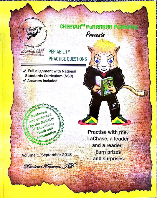 CHEETAH PURRRRRR PUBLISHING PEP ABILITY PRACTICE QUESTION VOLUME 1  REVISED