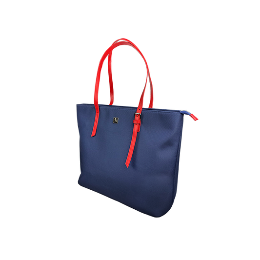 LADIES "15.6" LAPTOP HANDBAG XTB - 510 RED AND BLUE