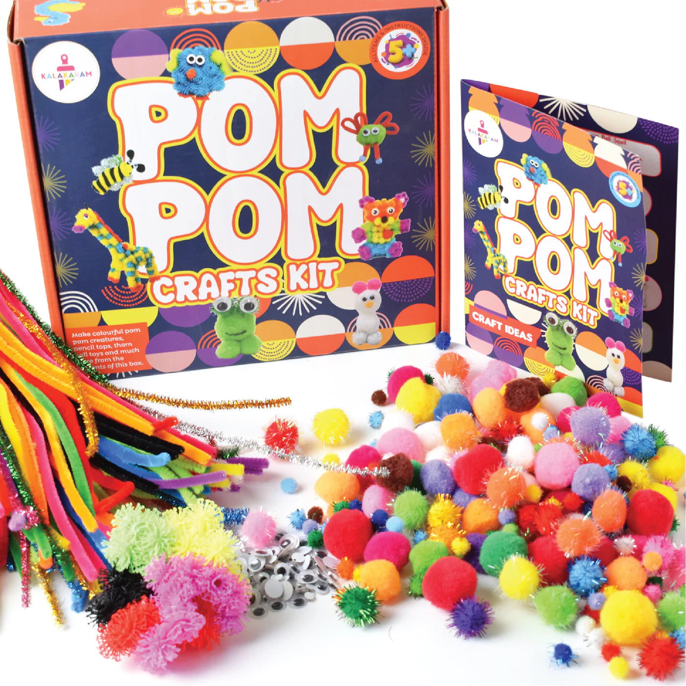 PIPE CLEANERS & POM POMS CRAFT KIT