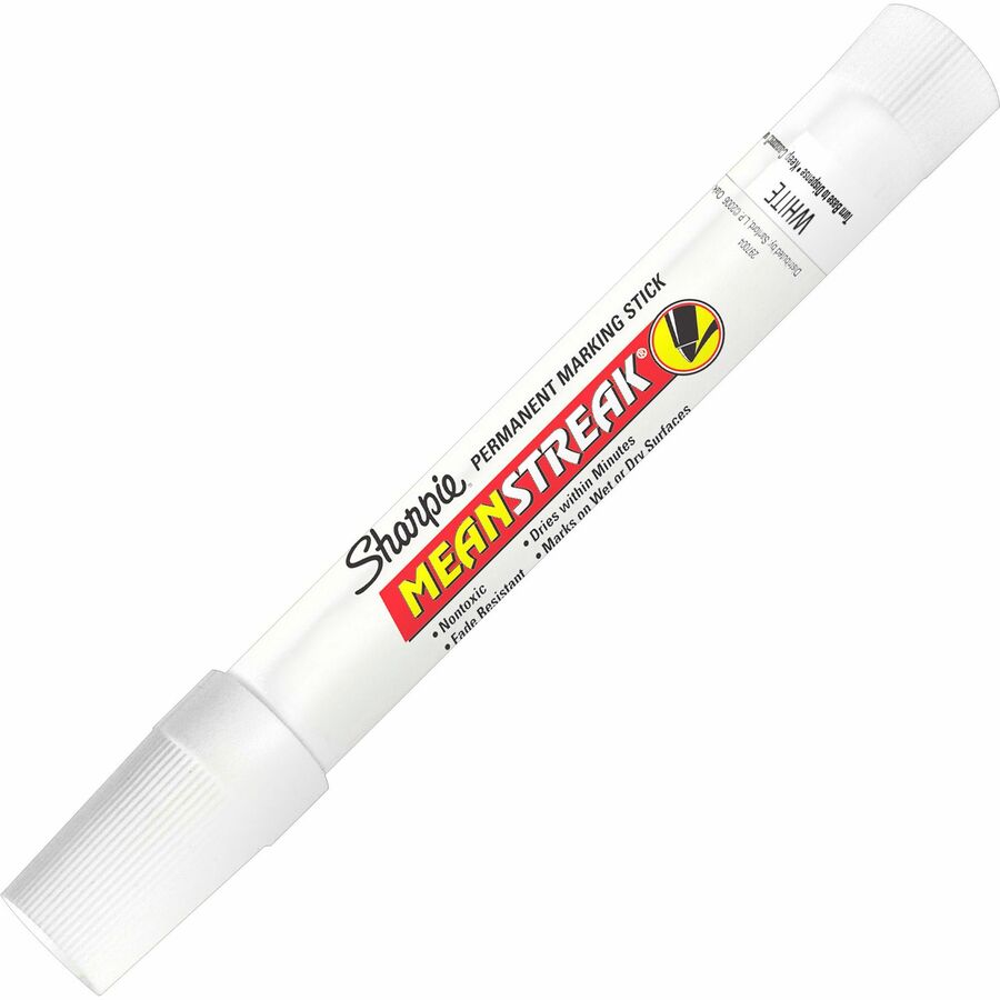 SHARPIE MEANSTREAK PERMANENT MARKING STICK (WHITE)