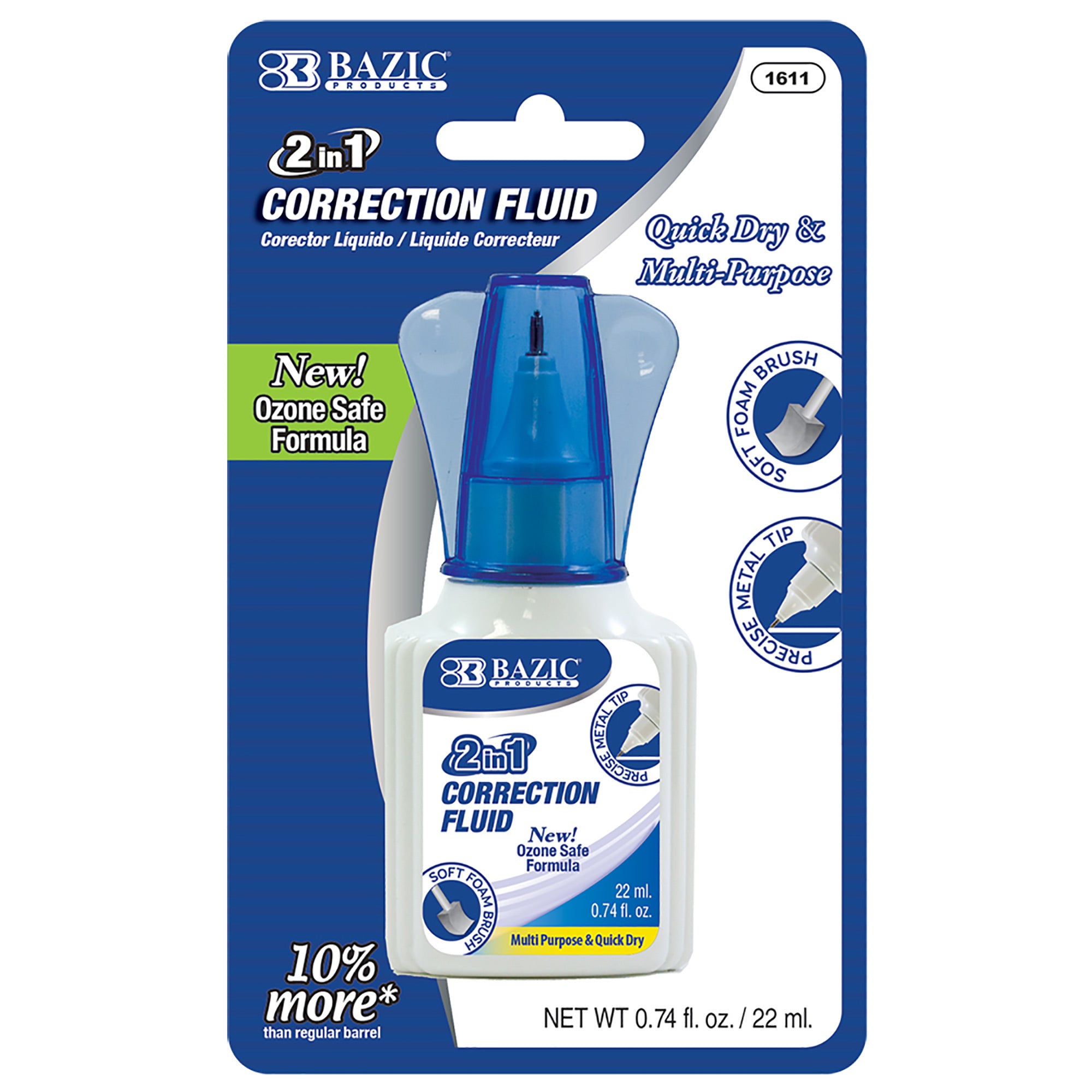 CORRECTION FLUID BAZIC (2 IN 1)