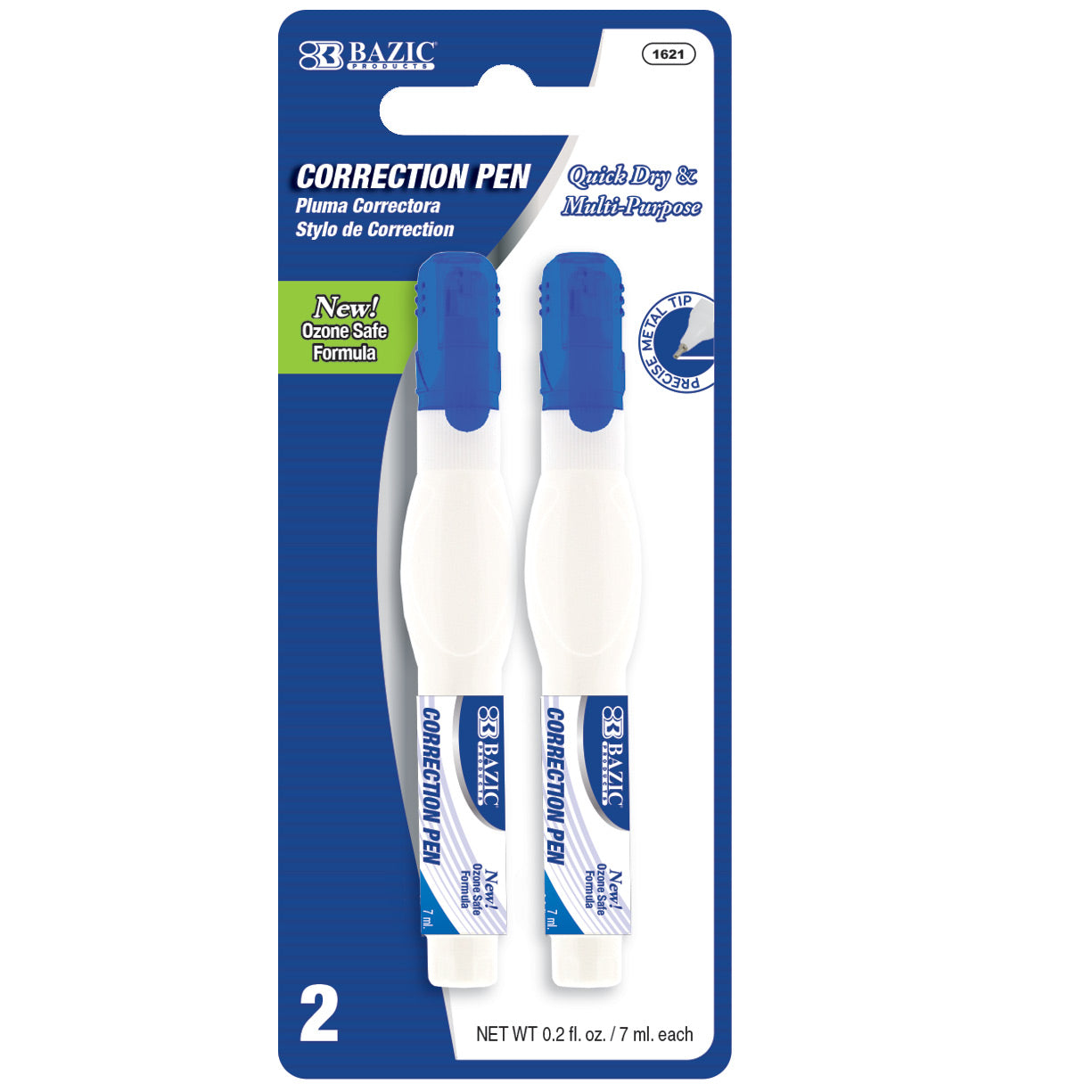 CORRECTION PEN 7ML - 2 PACK
