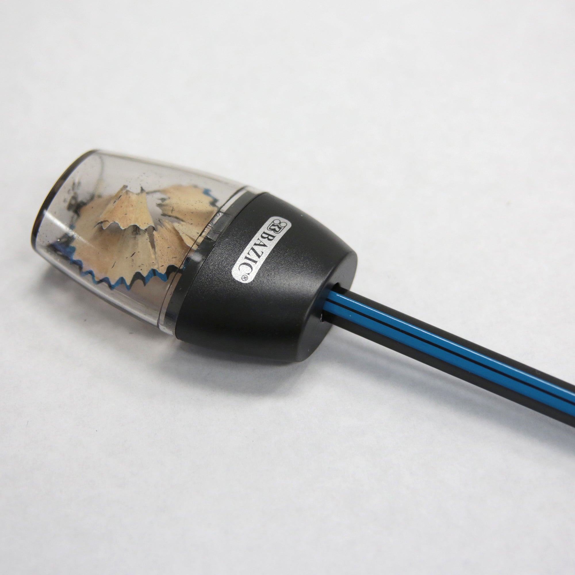 BAZIC SINGLE HOLE SHARPENER W/ RECEPTACLE 3PK