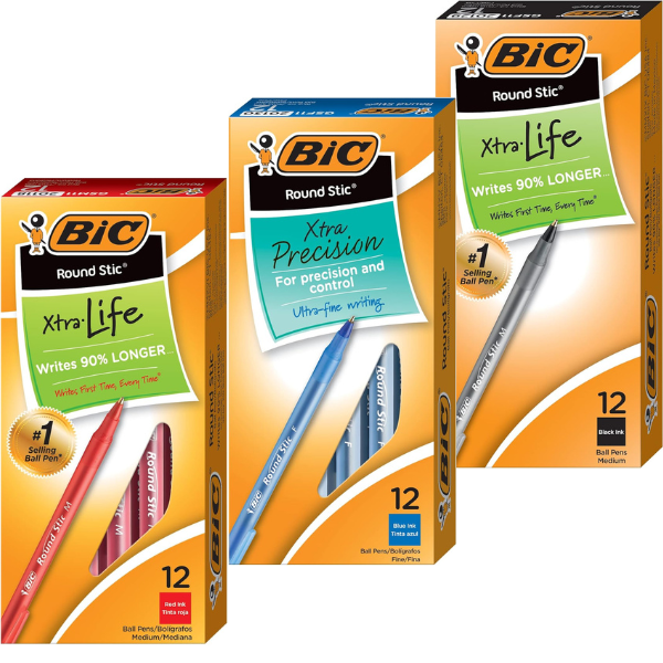 BIC ROUND STIC XTRA PRECISION PENS