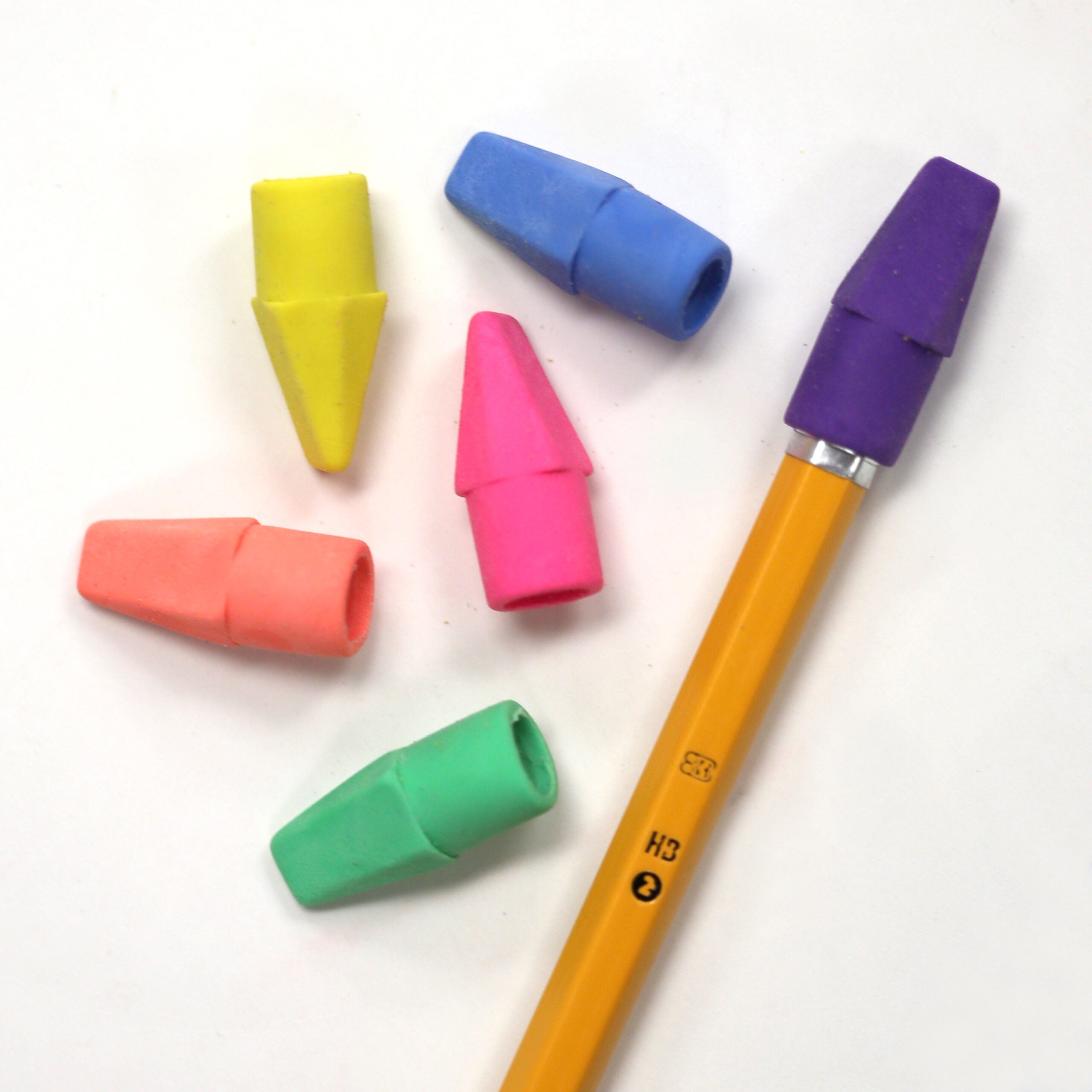 NEON PENCIL TOP ERASER SINGLE