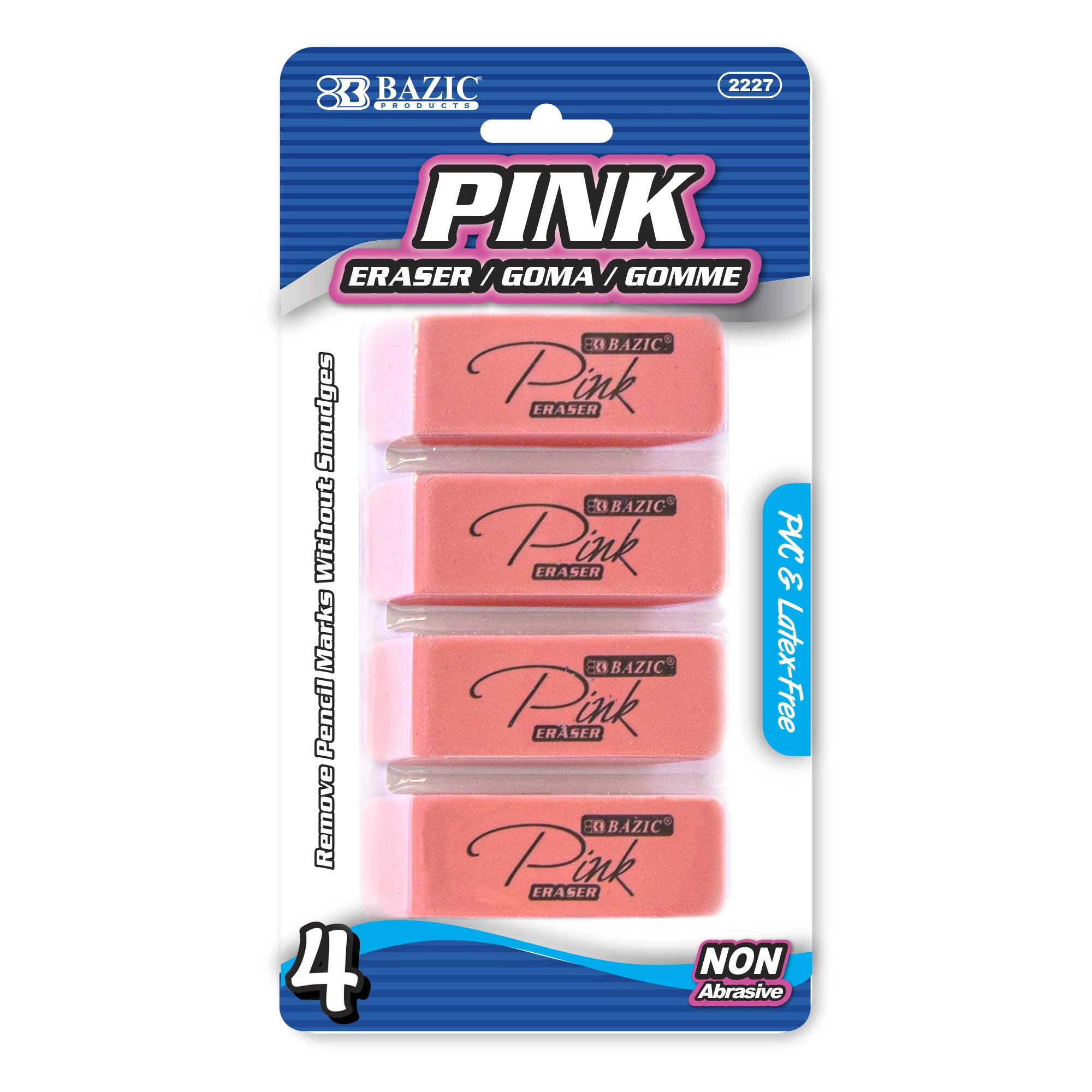 PINK ERASER 4 PACK