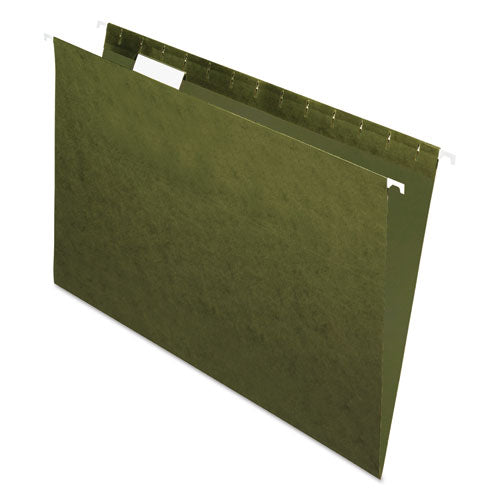 HANGING FOLDER LEGAL SIZE 1/5 CUT - TAB STANDARD GREEN 25 PER BOX