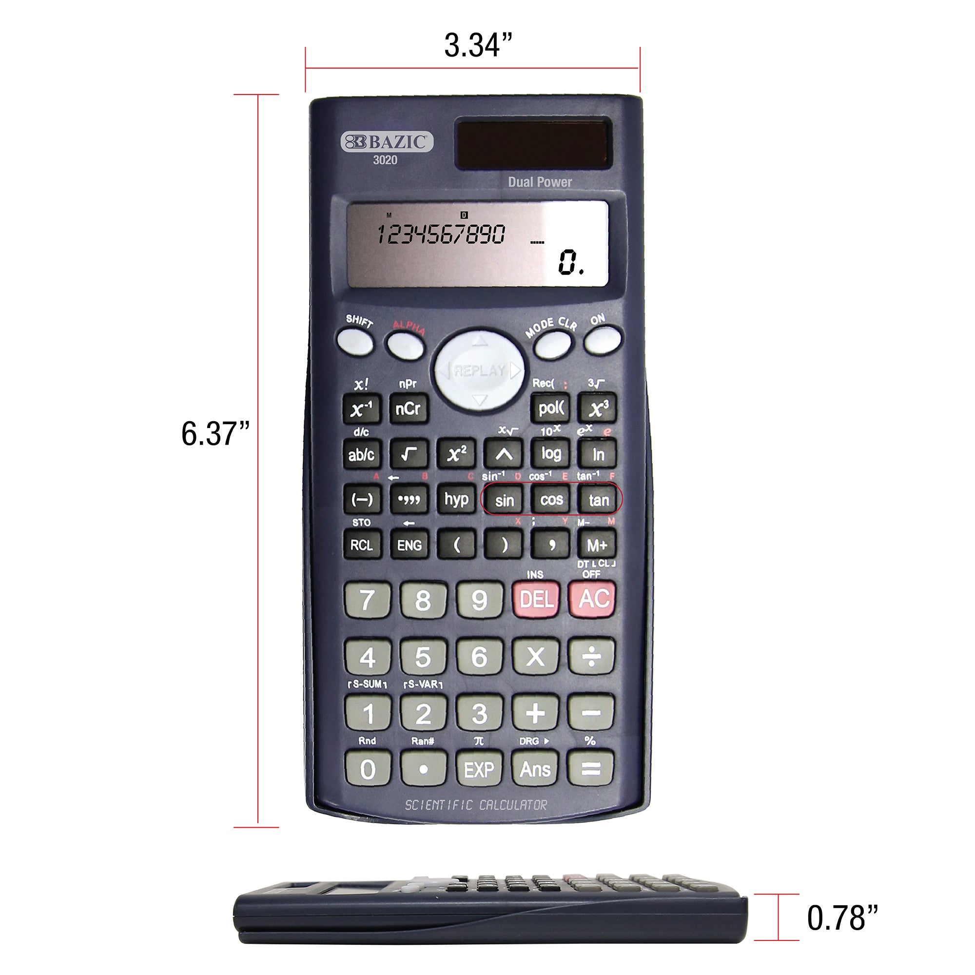 SCIENTIFIC CALCULATOR - BAZIC 3020