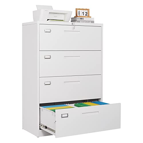 HDK-F04) FOUR DRAWER LATERAL FILING CABINET