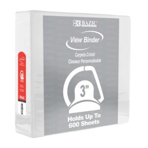 BAZIC 3" D VEIW RING BINDER