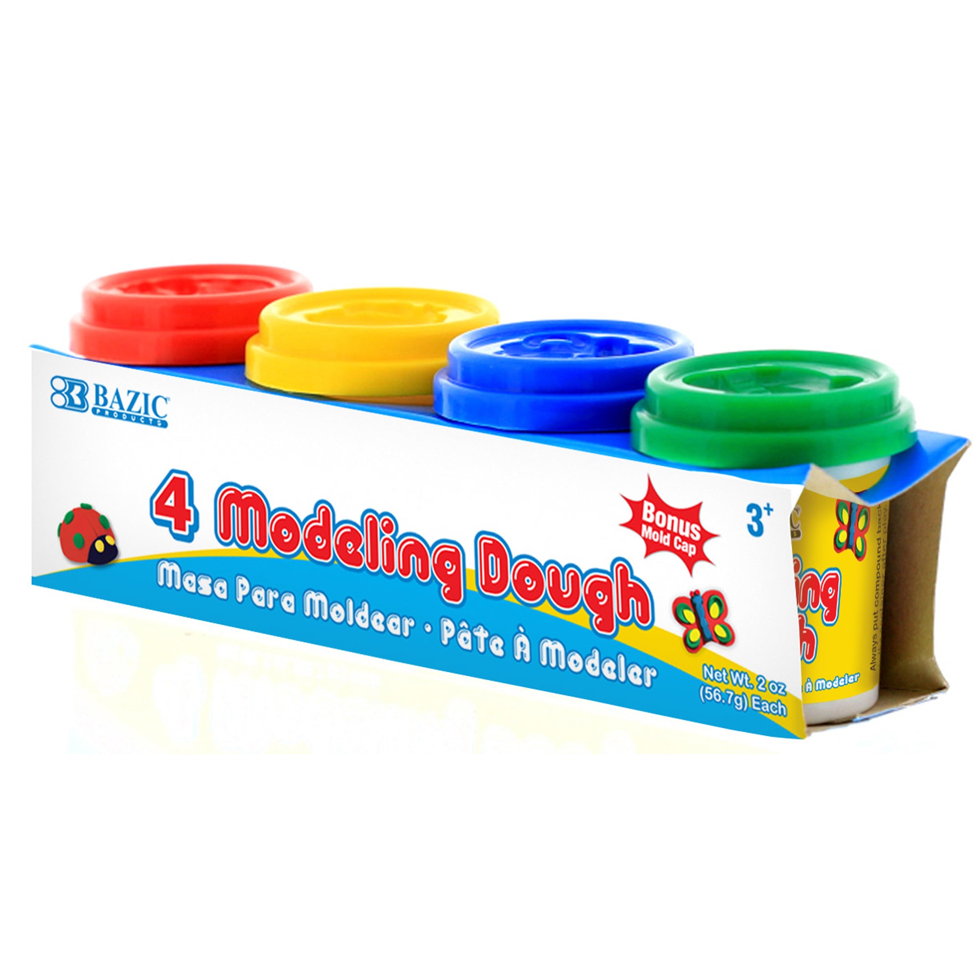 BAZIC MODELING DOUGH 4PK JAR