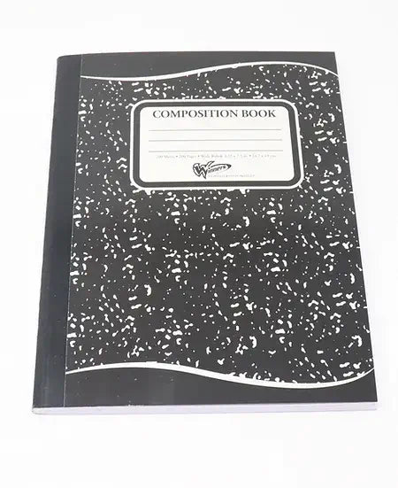 WINNERS COMPOSITION BOOK 100 SHEET 200 PAGES WIDE RULE 9.75*7.5 IN