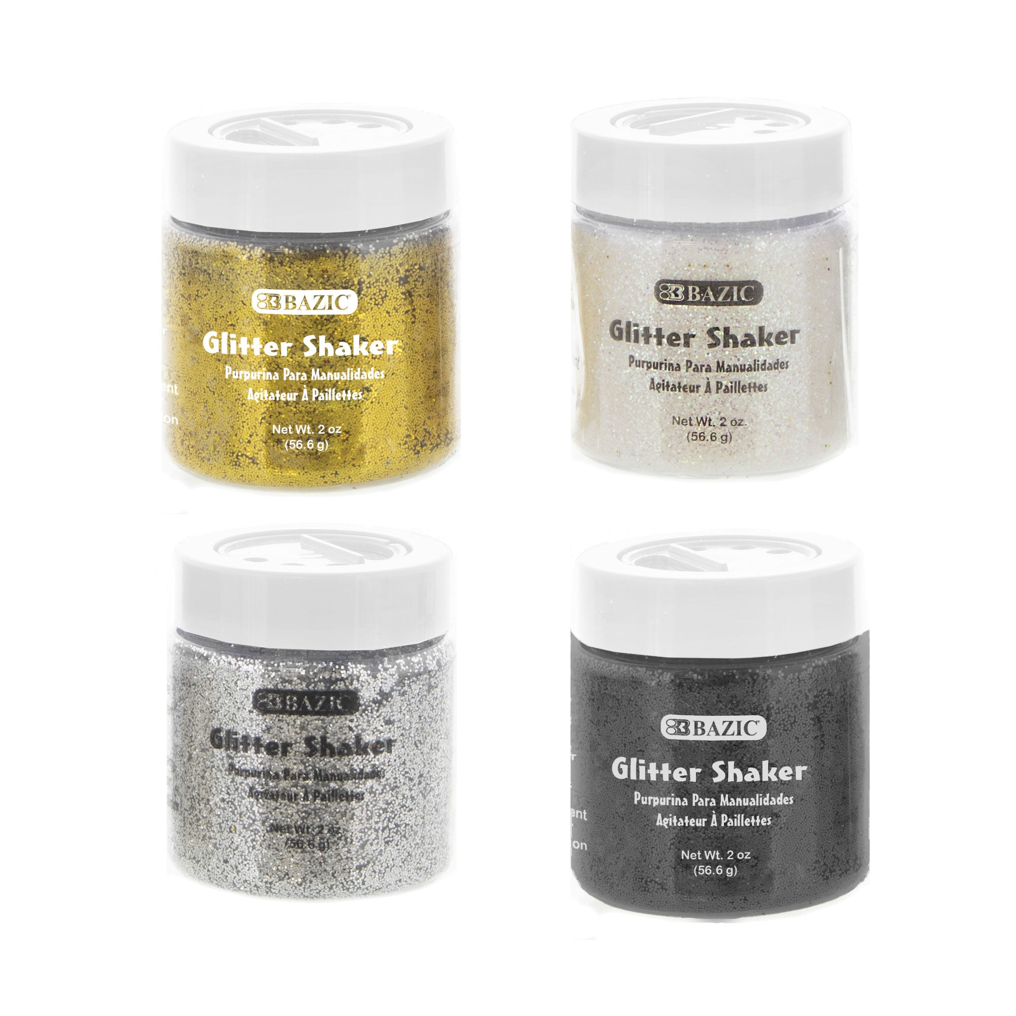 BAZIC GLITTER SHAKERS 2OZ