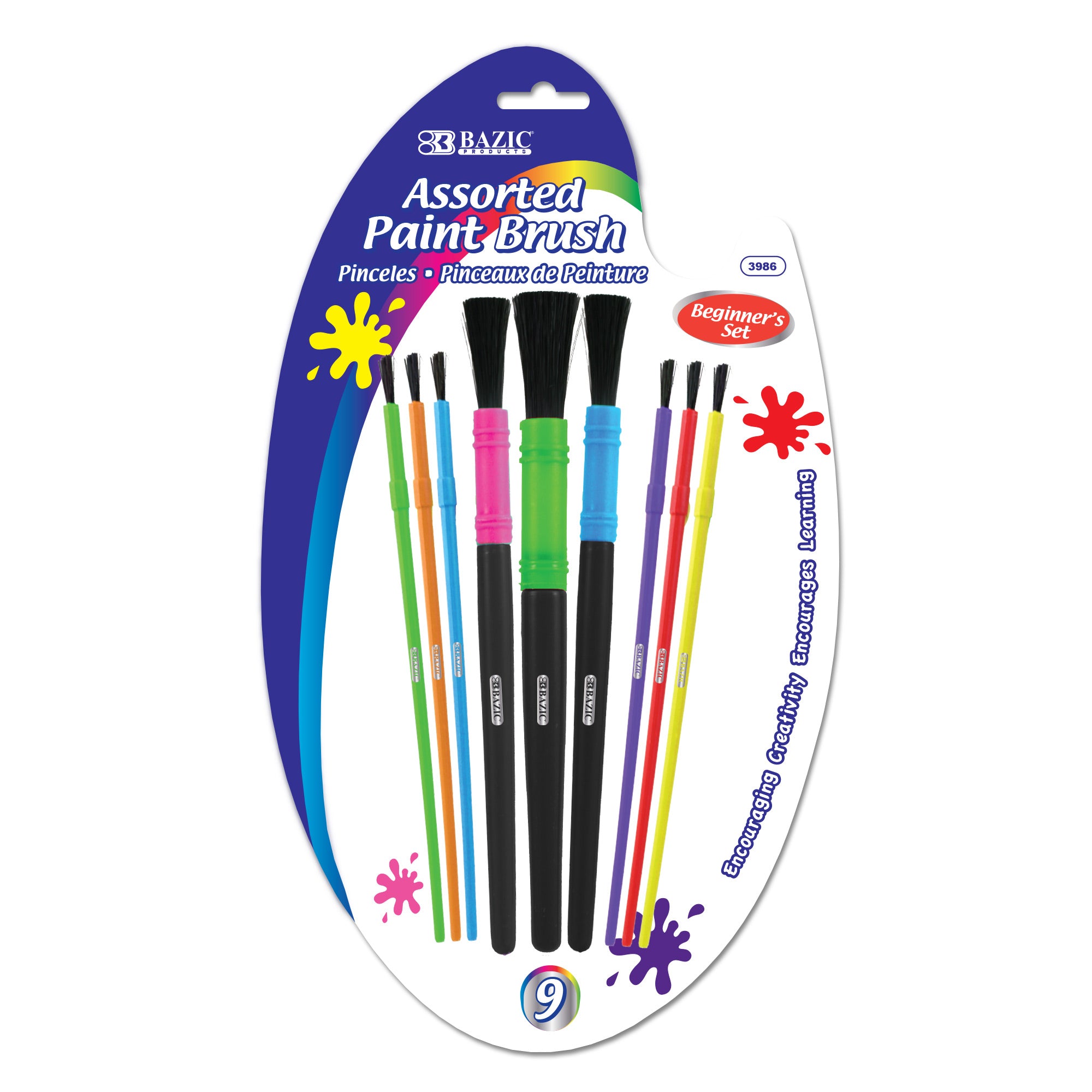 BAZIC BRUSH SET 9/PK