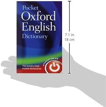 POCKET OXFORD ENGLISH DICTIONARY