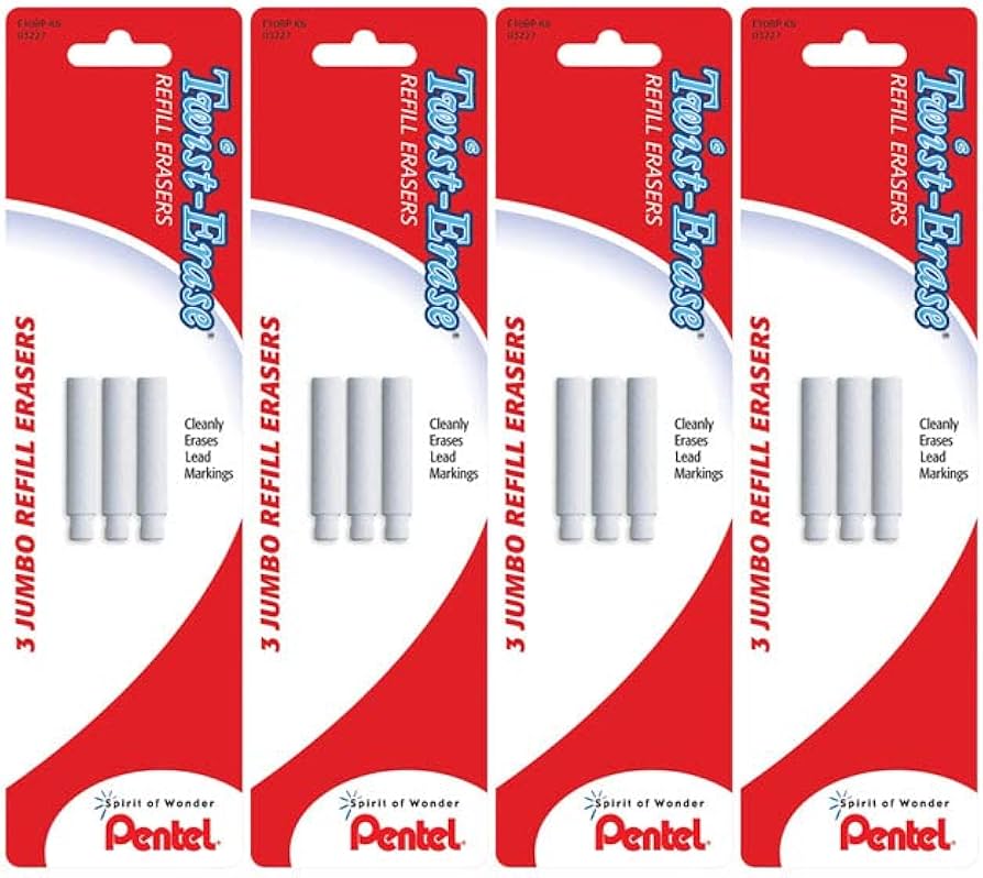 4 TWISTER ERASER W/ 3 RECT