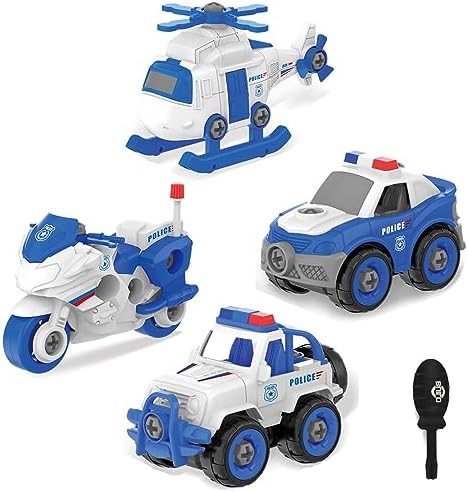 TOY POLICE VEHICLE ( PLANE, BIKE, CAR)