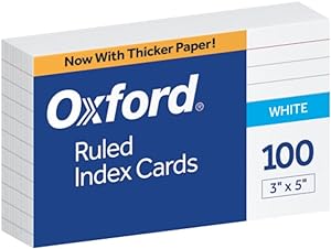 RULED INDEX CARD (100 PACK)