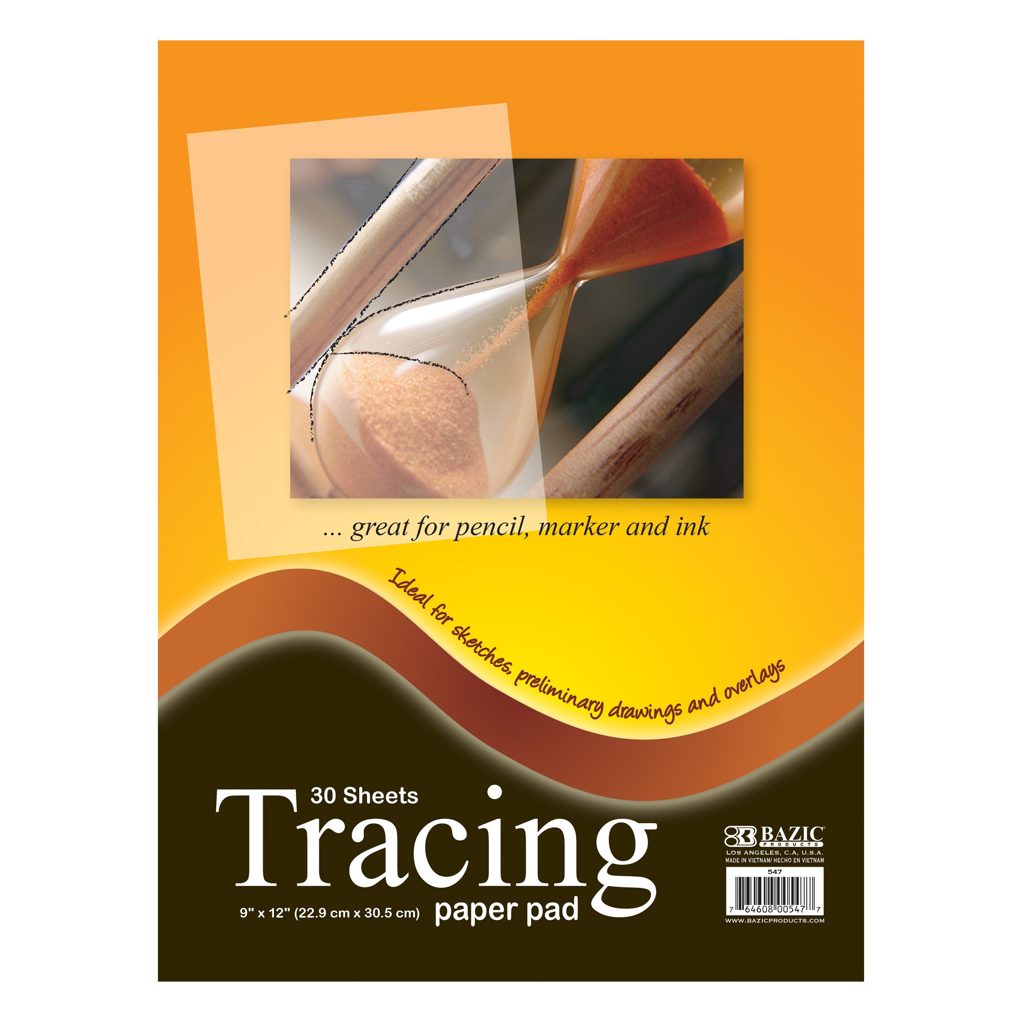 BAZIC TRACING PAPER PAD 9 X 12