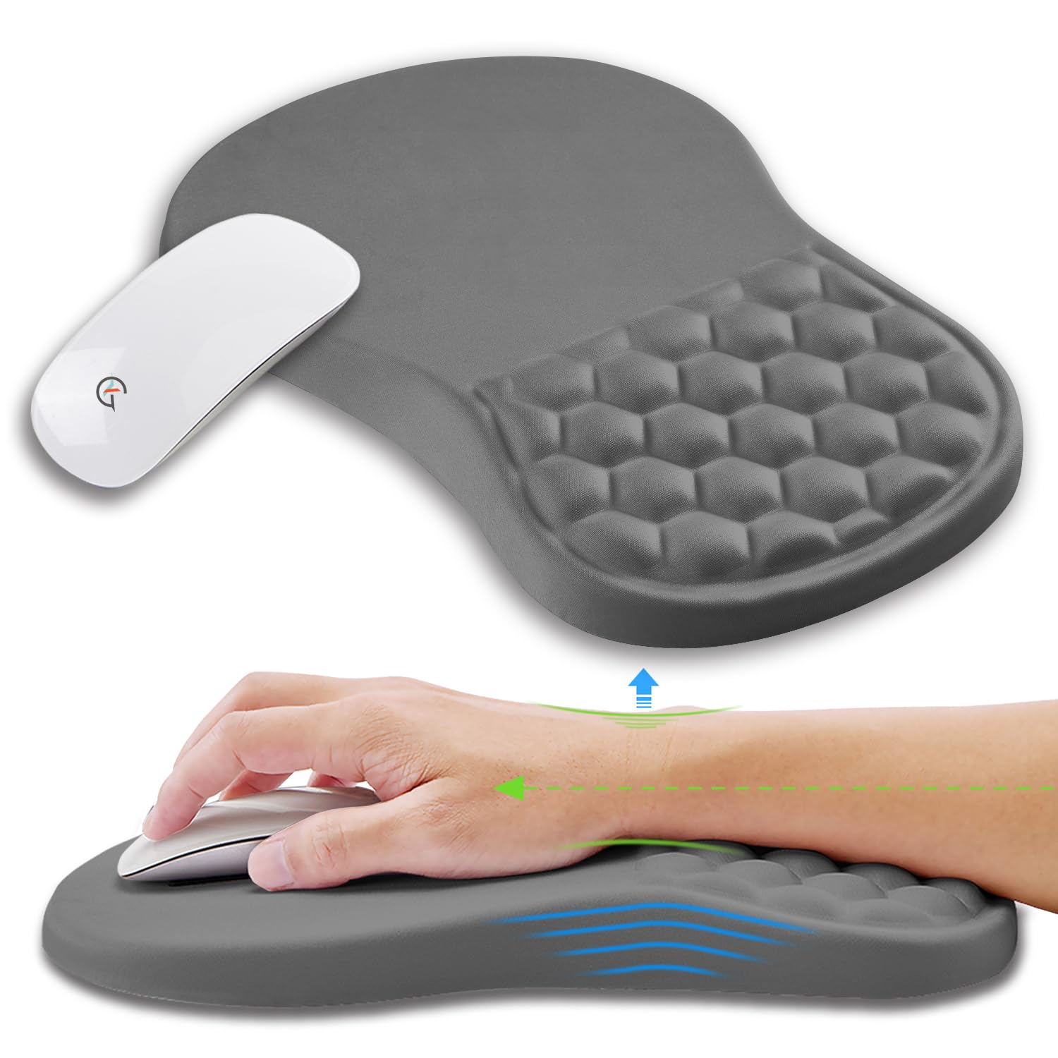 MOUSE PAD WITH WRIST SUPPORT