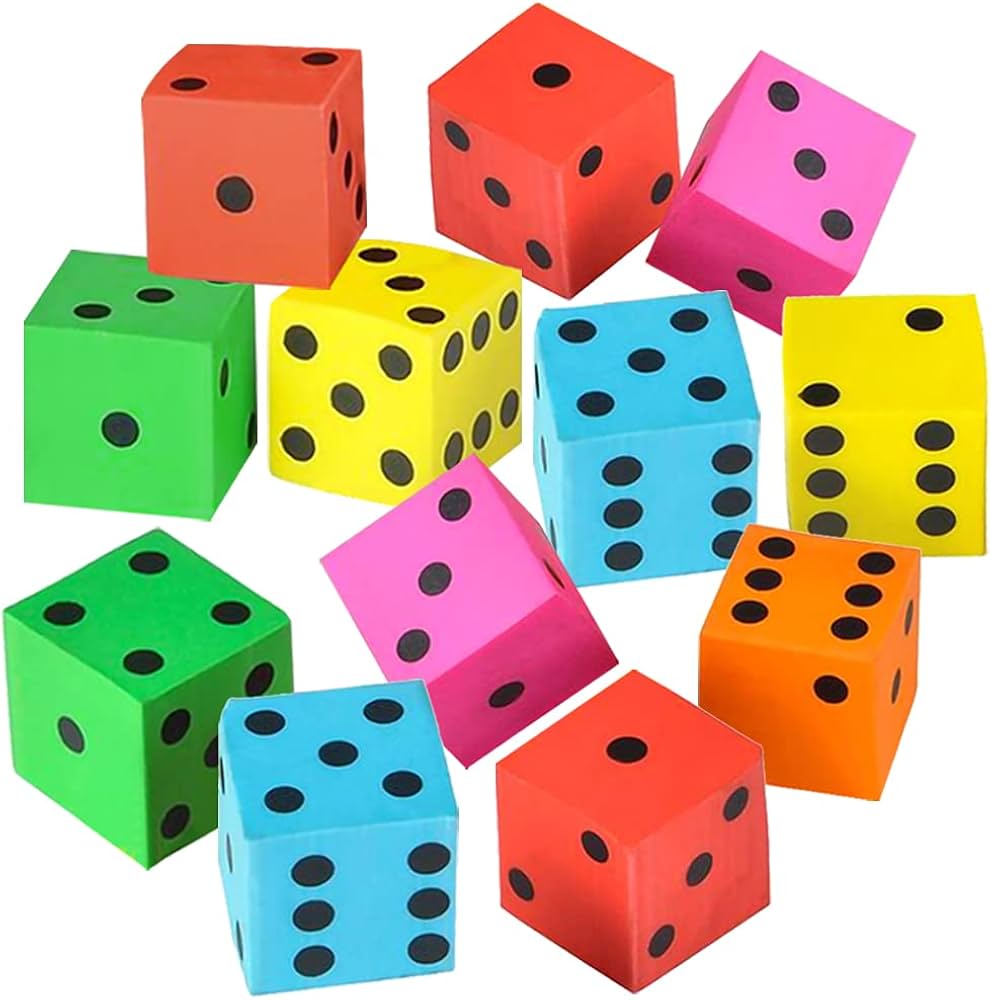 DICE ERASER 6 PACK