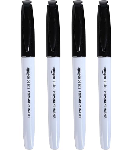 BAZIC PERMANENT MARKER FINE POINT BLACK 5 PACK 1206