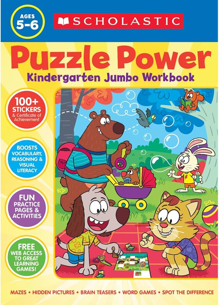 PUZZLE POWER KINDERGARTEN JUMBO WORKBOOK A