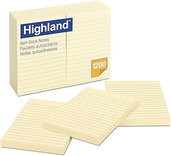 STICKY PAD - HIGHLAND 3 X 3 STICKY NOTE - SINGLE