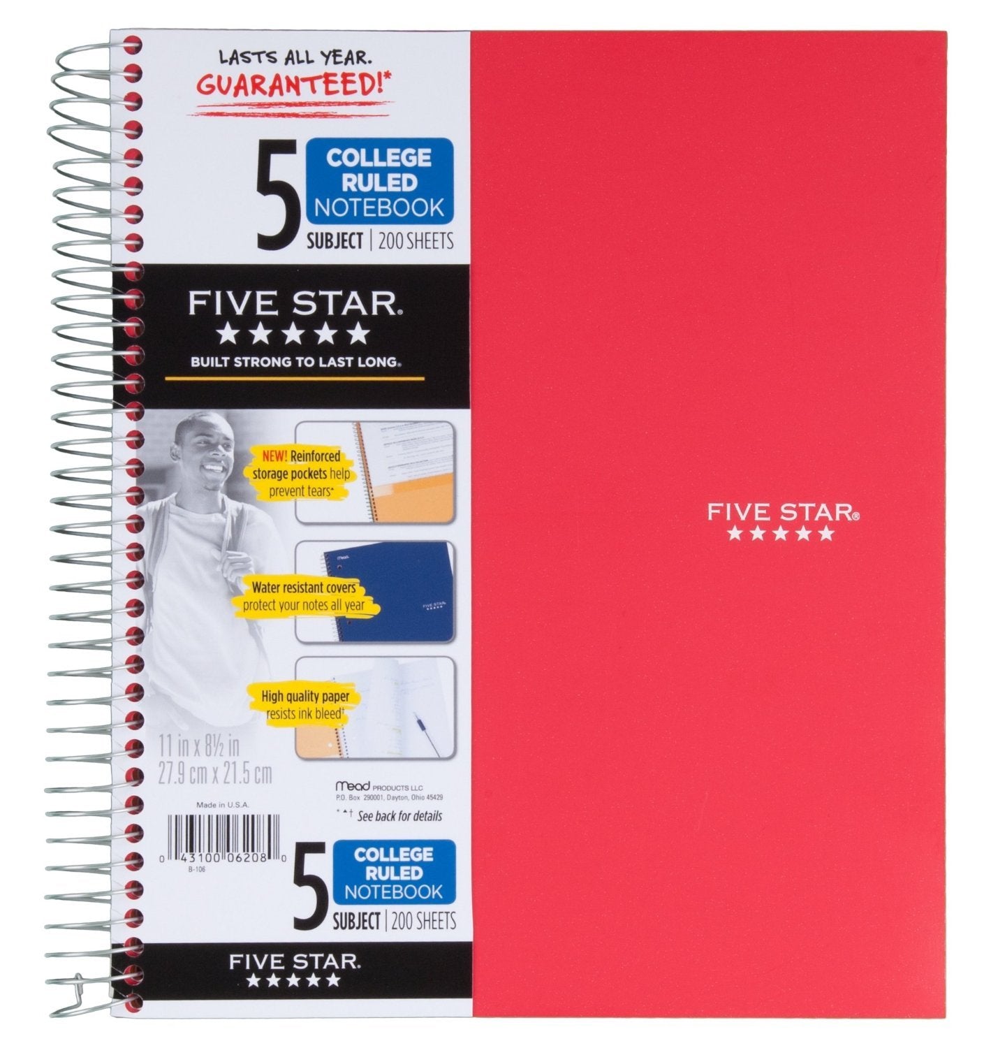 5 STAR MEAD 5 SUBJECT NOTEBOOK
