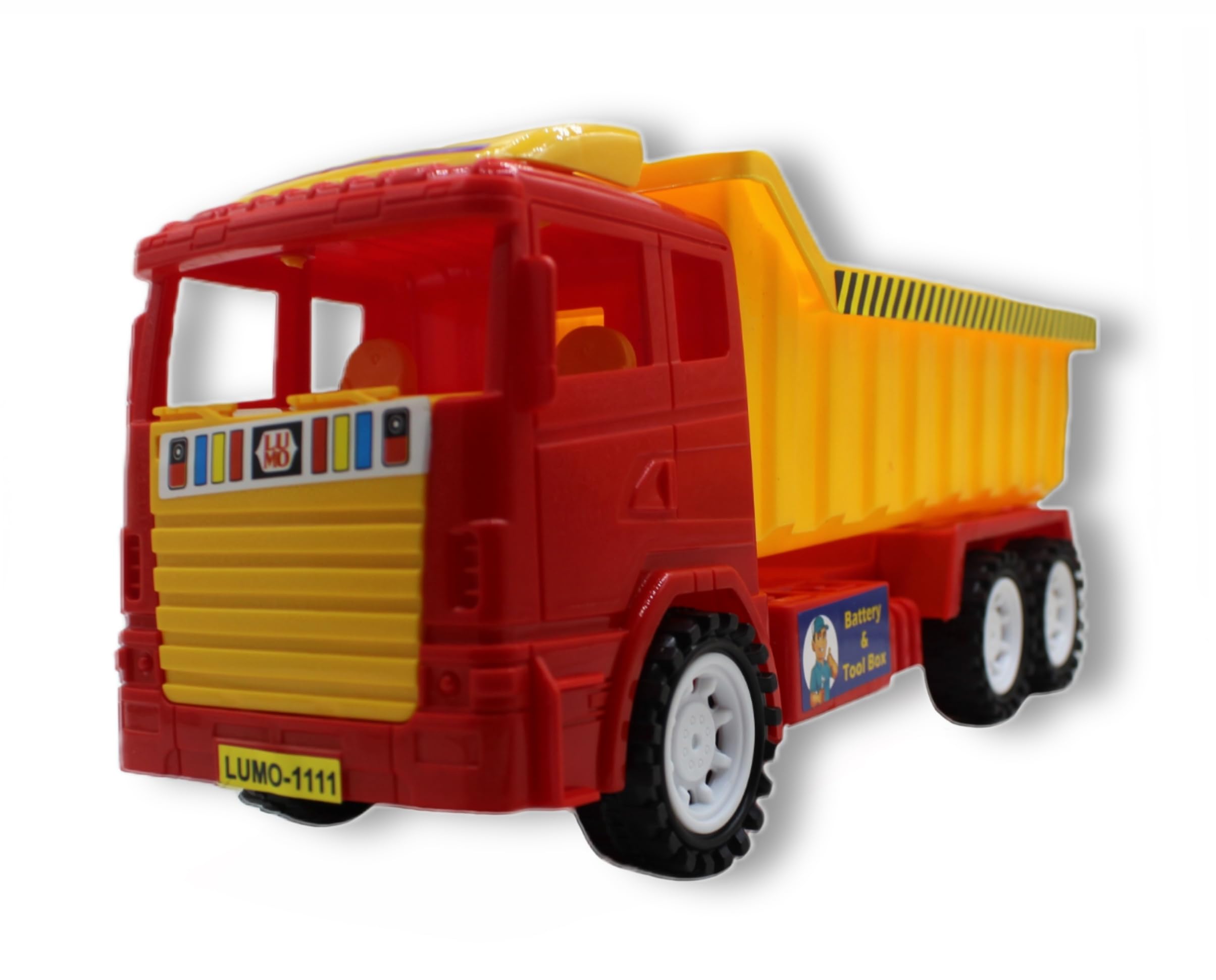 CONSTRUCTION TRUCK RED AND YELLOW