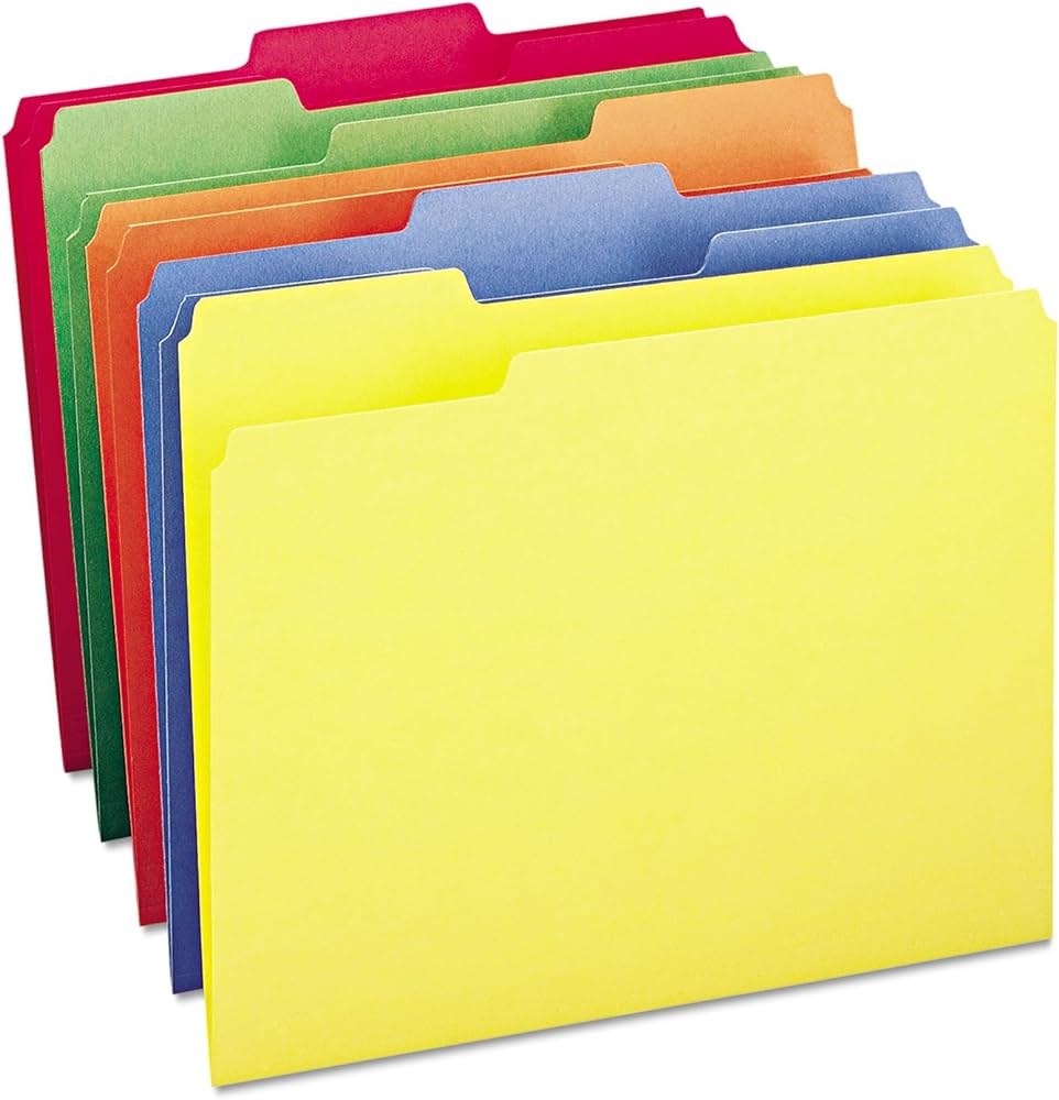 ASSORTED COLOUR FILE FOLDER