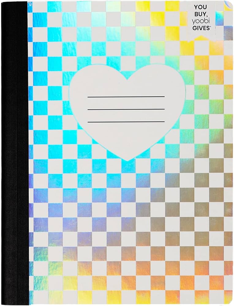 YOOBI COMPOSITION BOOK HOLOGRAPHIC