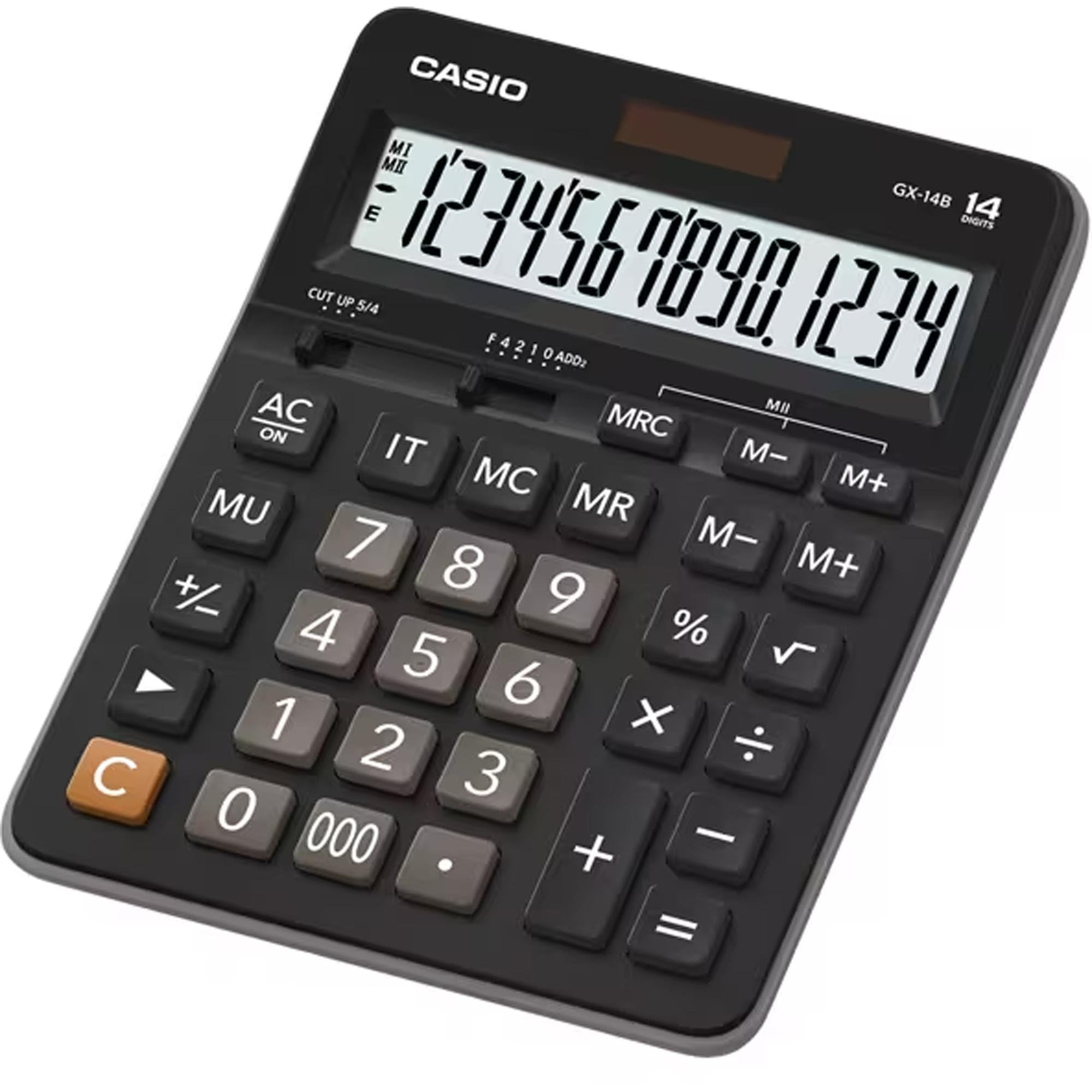 CASIO GX14B - 14 DIGIT BLACK CALCULATOR