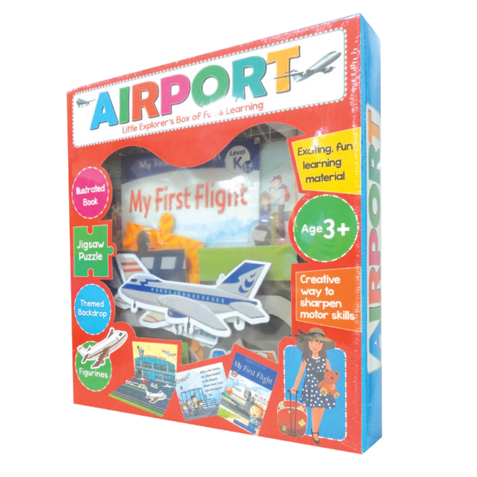AIRPORT LITTLE EXPLORER BOX OF FUN & LEARNING 3+