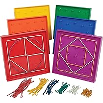 GEOBOARD 7 X 7 ASSORTED COLORS