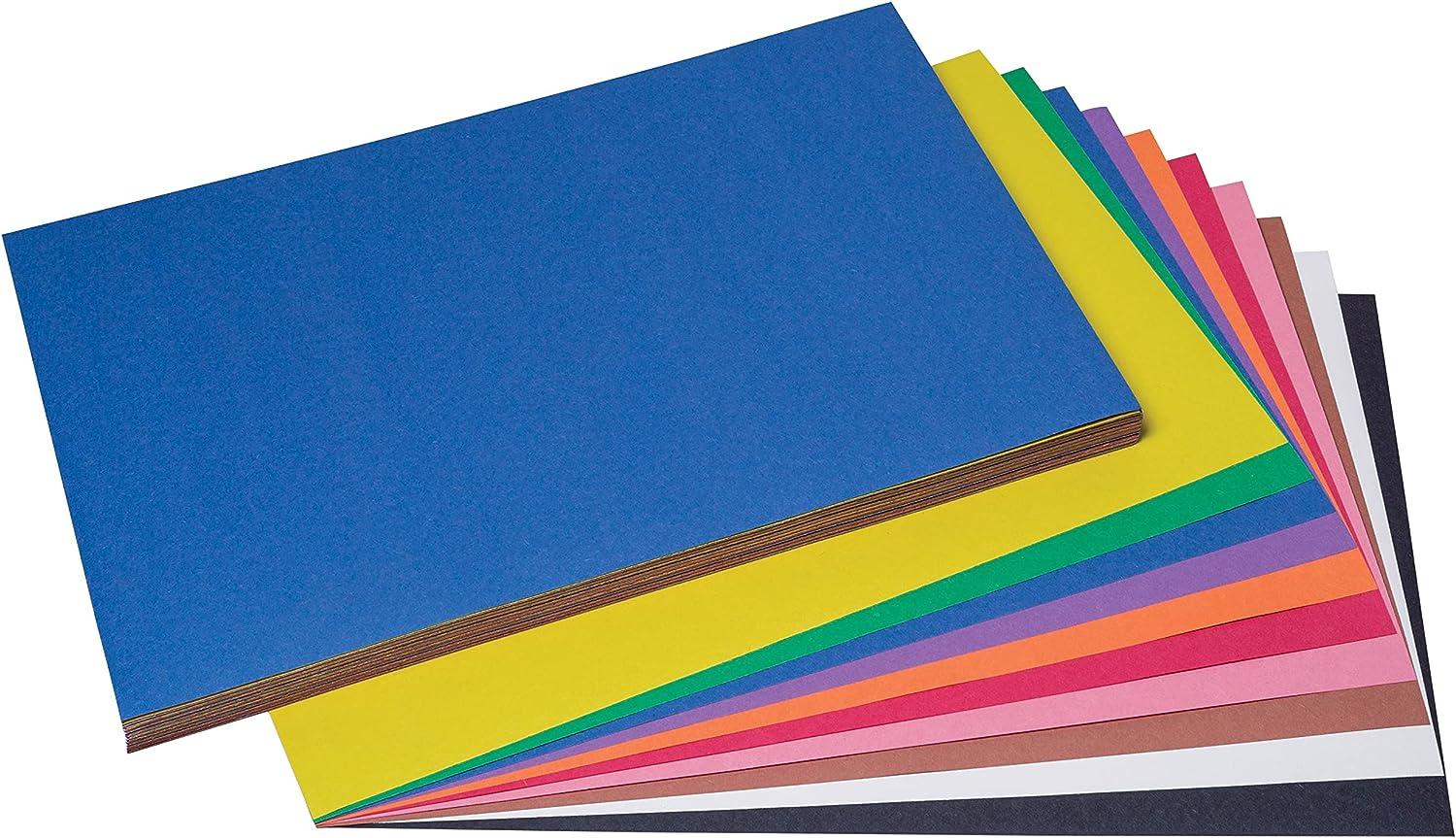CONSTRUCTION PAPER  100 SHEETS ASORTED COLORS