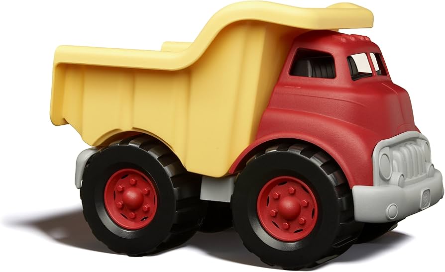 TOY DUMPER TRUCK RED AND GREEN