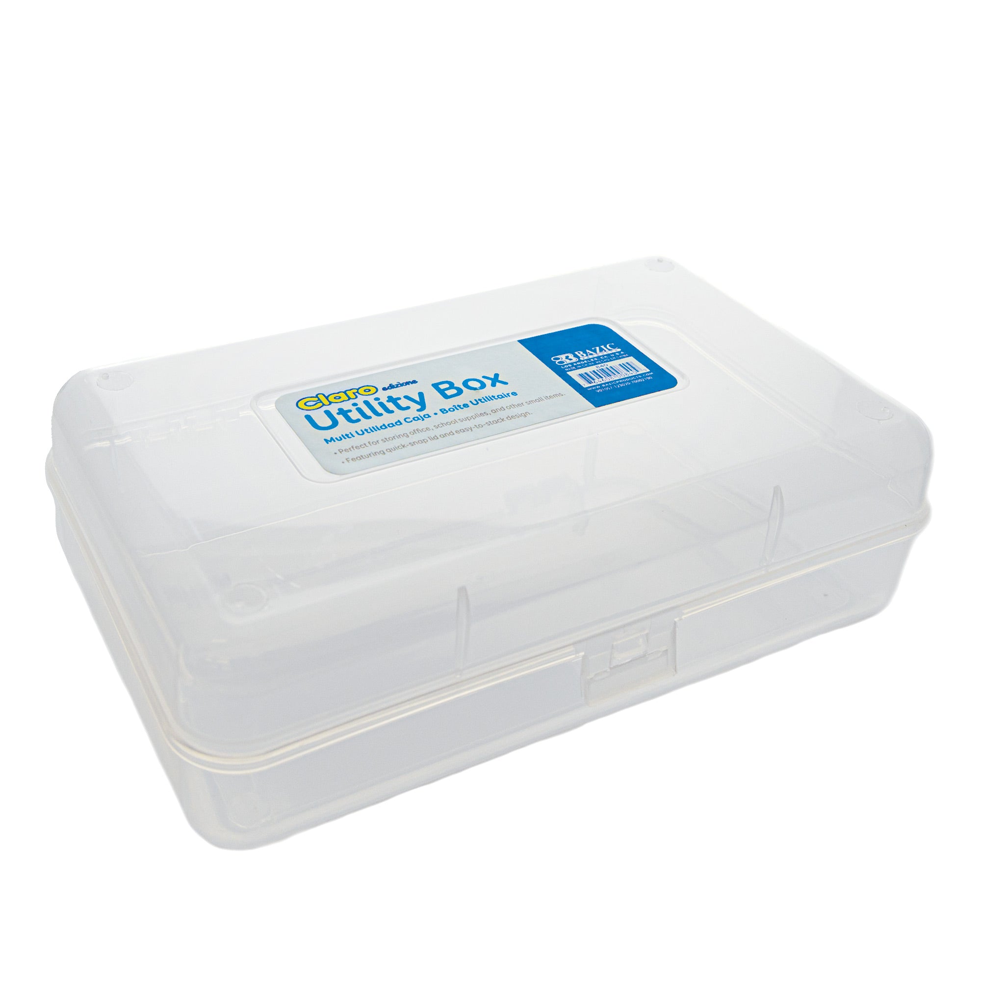 MULTIPURPOSE UTILITY BOX CLEAR - BAZIC