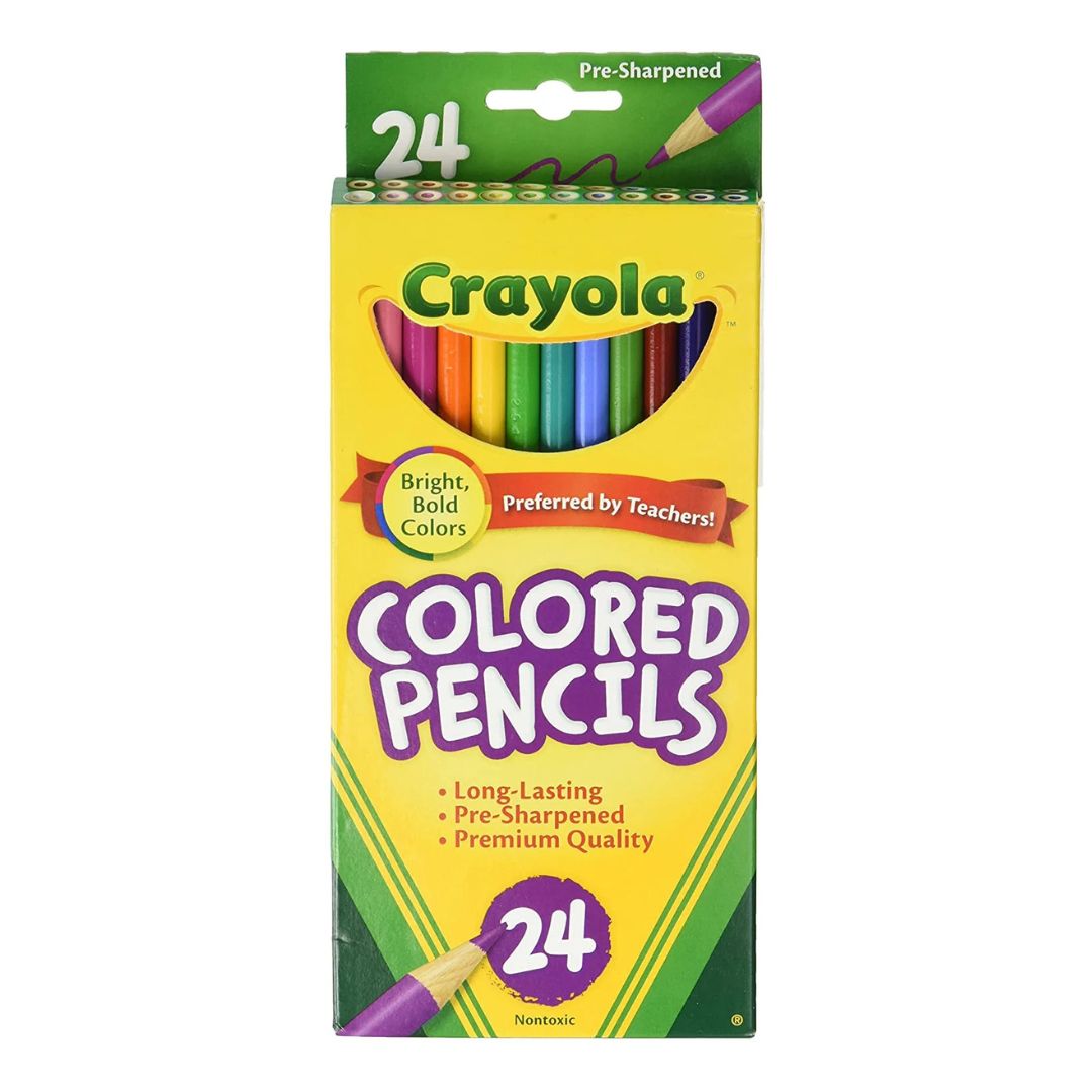 CRAYOLA COLOURED PENCILS 24 PK