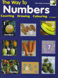 THE WAY TO NUMBERS (COUNTING , DRAWING COLOURING)  3-4 YRS