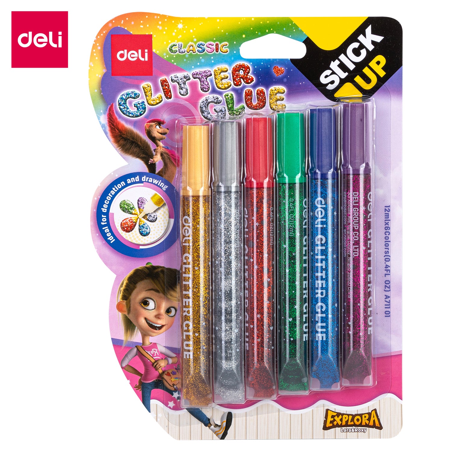 GLITTER GLUE SET OF 6- (DELI) CLASSIC