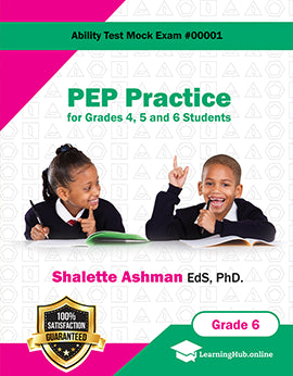 PEP Practice for grades 6 Ability Test Mock Exams