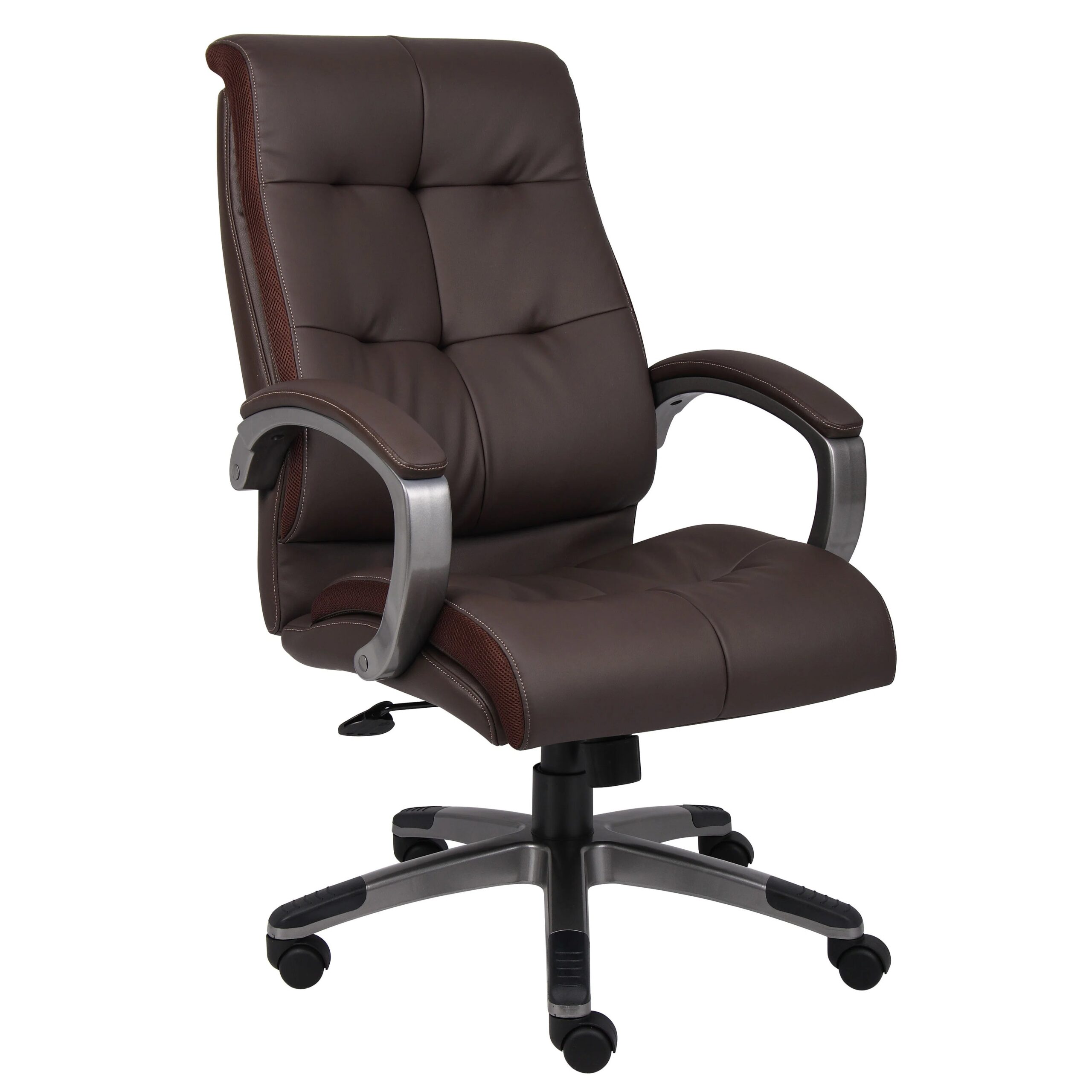 HIGH BACK BOSS EXEC. CHAIR BK LEATHER PLUSH CHAIR