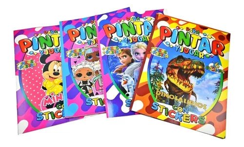 LIBRD PARA PINTAR CON STICKERS BOOK
