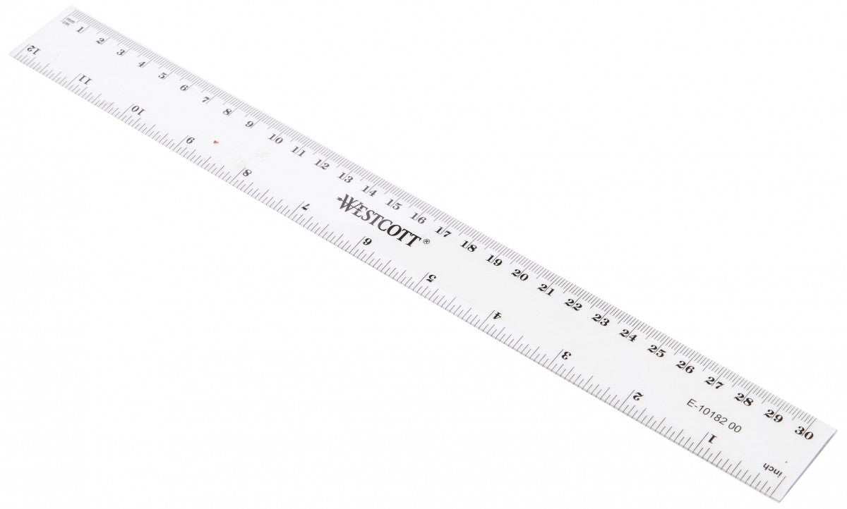 PLASTIC RULER 12"