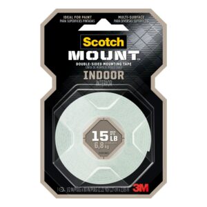 3M SCOTCH INDOOR MOUNTING TAPE 1/2 INCHES