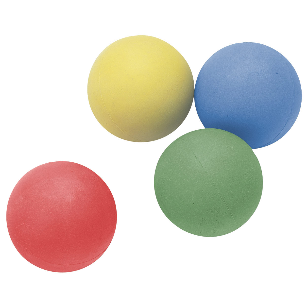 GREEN, YELLOW AND RED SPONGE BALL
