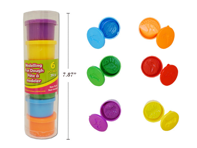 MODELING CLAY 6PK (ASSORTED)